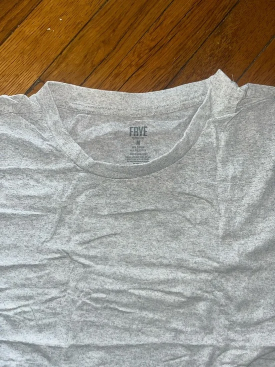 Frye Heather Gray Crewneck T-Shirt - NWOT - Picture 4 of 6